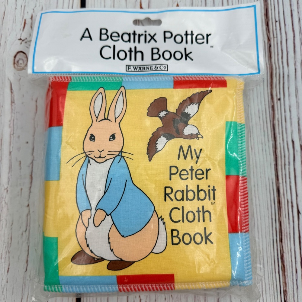 Vintage 1994 Peter Rabbit Cloth Book for Babies Frederick Warne Beatrix Potter